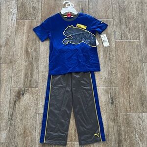 Puma Kids Boys 2-pc set, T-shirt  and Joggers Set Sz 6 - NWT